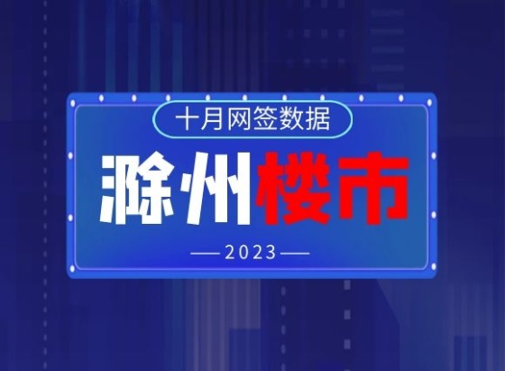 十月滁州楼市成交量涨了？最新商品房网签数据来了！